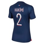 Günstige Fußballtrikots Paris Saint-Germain 2023-24 Hakimi 2 Frauens Heimtrikot Kurzarm